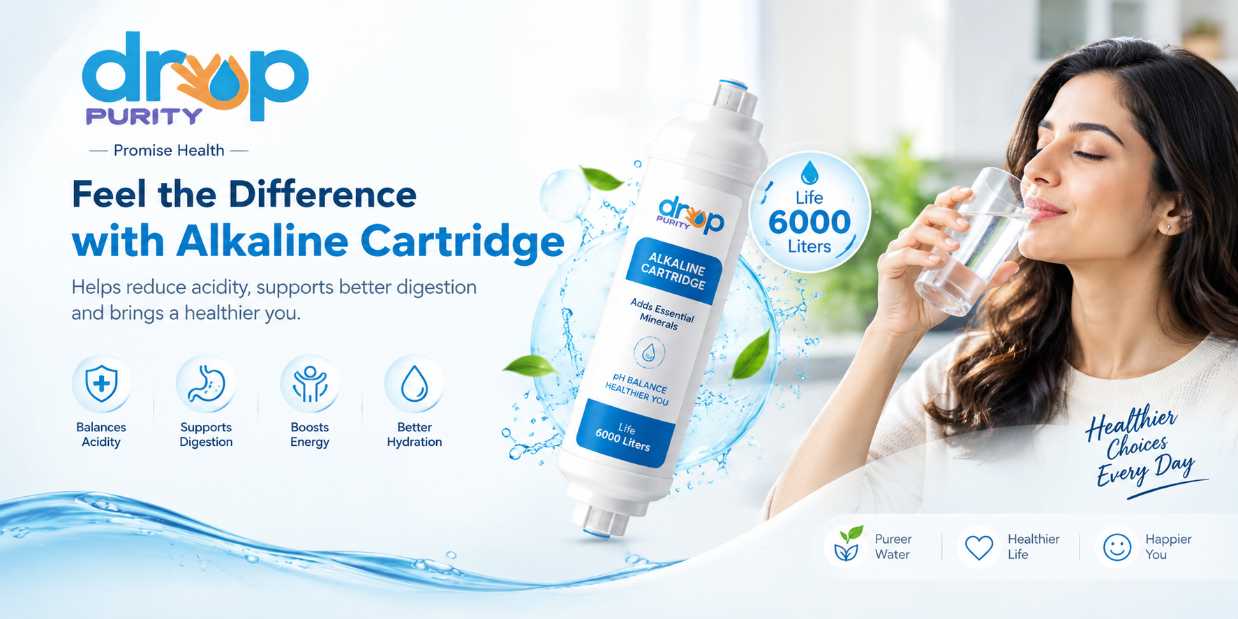Drop Purity Alkaline Cartridge - Feel the Difference